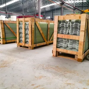 Waterproof Translucent Roof Tiles Insulated Corrugated Glass Fiber Roof Tiles thumbnail-5