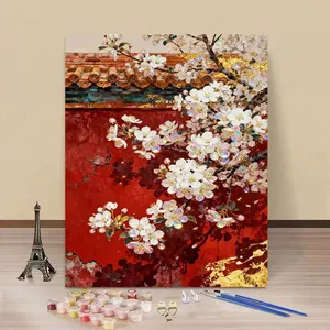 Bespoke Paint by Number Sets Custom Printed DIY Oil Painting Kits for Adults Gift Home Decor Wholesale thumbnail-3