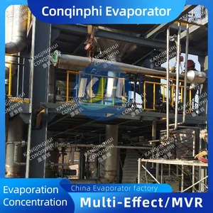 Triple-effect Vacuum Evaporator High Efficiency 500L/h 304 Stainless Steel PLC Control for Continuous thumbnail-4