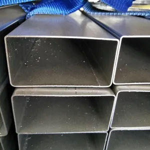 Large Stock Cold Rolled Galvanized Square Metal Q235 Q345 S235 Square Pipe Tube Hollow Steel Pipe Carbon Steel Rectangular Tube thumbnail-2