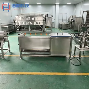 Commercial Brush Peeling Machine SUS304 Root Vegetable Potato Skin Remover Automatic Discharge Food Processing Equipment thumbnail-5