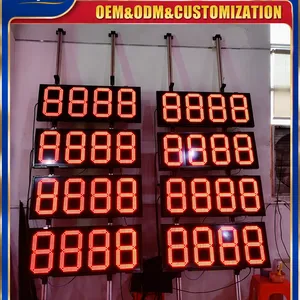 7 Segment Modular Design LED Price Changer Digits for Gas Station thumbnail-1