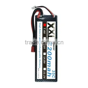 High Power 4200mAh 7.4V 35C Lithium Polymer Battery thumbnail-1