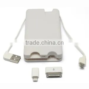 4000mAh Mobile Power Bank With Double Connector thumbnail-1