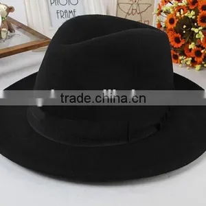Wholesale Sakkas Grant Western Style Short Brim Wool Fedora Hat Fashionable Europen Vintage Style Mens Wool Felt Fedora Hat thumbnail-4
