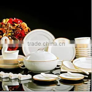 58 Pcs Luxury Bone China Arabic Dubai Dinnerware Set thumbnail-1