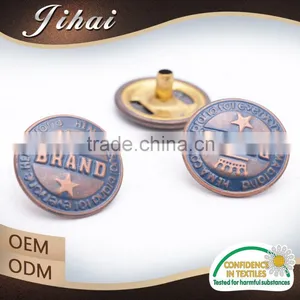 Wholesale Accessories Clothing Denim Button Metal Ring Snap Buttons thumbnail-5