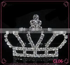 Wholesale Small Princess Crown Hairband Wedding Bridal Tiaras and Crowns thumbnail-1
