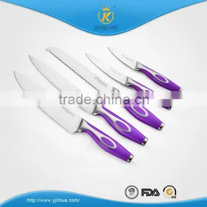 KITCHEN KING High Quality Stainless Steel Knife Set With Forged Handle Wooden Block thumbnail-2