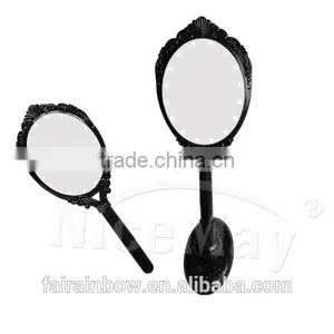 Desktop Mirror Rotating Lighting Makeup Mirror Round Compact Mirror thumbnail-1