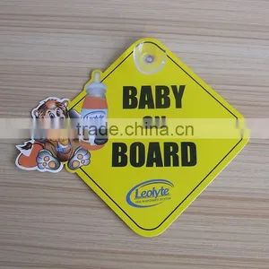 Plastic Baby On Board Car Decal Sign thumbnail-1
