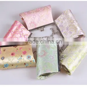 Colourful Silk Cloth Mini Bag Classical Bride Evening Bag thumbnail-1