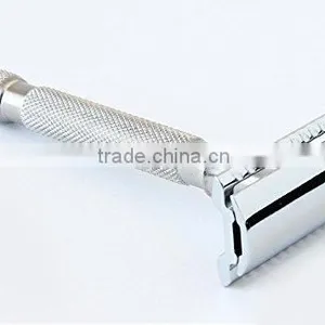 SimplyBeautiful Double Edge Long Handled Safety Razor - Chrome Finish thumbnail-2