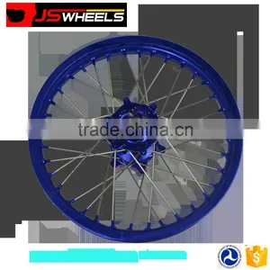 China YZ 450 F YZ250 Alloy Blue Color Motorcycle Spoke Wheel thumbnail-3