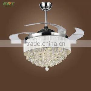 Best Selling Invisible Blade Ceiling Fan Light With Crystal 220v thumbnail-1