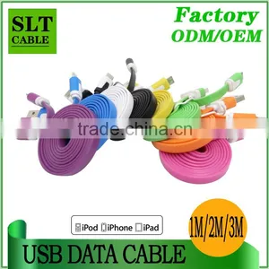 SLT Customized Colorful Flat Double Sided USB Cable for Iphone Custom Usb Cable thumbnail-3