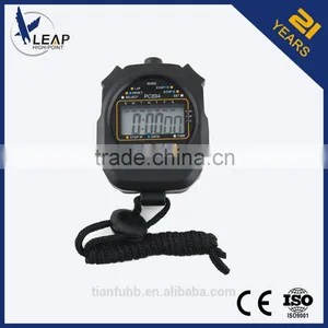 LCD Chronograph Digital Sport Stopwatch Handheld Timer Stopwatch With Strap thumbnail-1