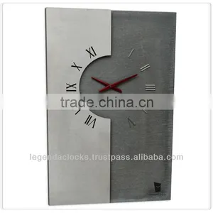 Decorative Concrete Wall Clock, Unique Clock With Reinforced Concrete and Stainless Steel thumbnail-1