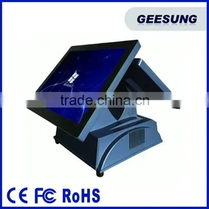 Touch Screen Resaturant POS System All in One Dual Screen POS /computer thumbnail-1