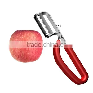 S/S+TPR Creative Peeler/ Kitchen Tools Stainless Steel Fruit&vegetable Peeler thumbnail-3
