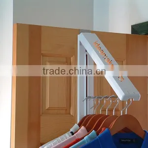 Collapsible Wall Hanger Laundry Room Organizer Wall Mounted Collapsible Hanger Expandable Cloth Hanger thumbnail-1