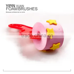 In Stock Plastic Handle Foam Brush thumbnail-2
