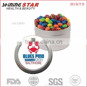 JS-12053 Colorful Breath Fresh 50pcs Sweet Peppermints in Window Tin for Promotional Activity thumbnail-1
