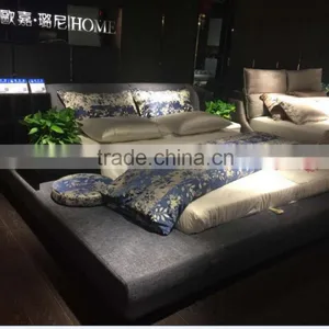 B1197A Elegance Comfy Upholstered Solid Wood Bed Box Bedroom Bed thumbnail-2