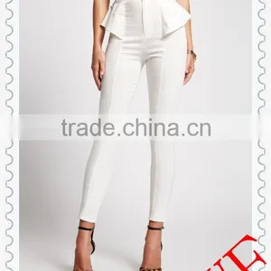 Hot! New Fancy Design Trousers Ladies Fashion Peplum Pants High Waist Leggings thumbnail-1