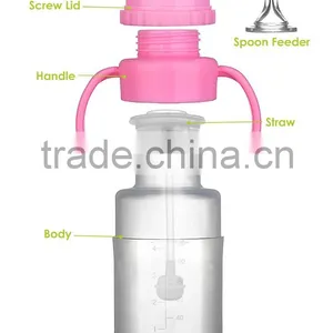 Baby Feeder Cover Best Seller Safe Feeding Bottle Anti-colic Silicone Feeding Bottle Manufacturers thumbnail-4