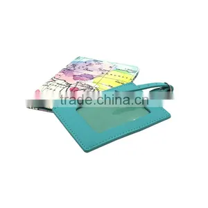 High Quality Leather PU Luggage Tag, Travel Baggage Tag thumbnail-5