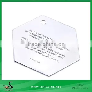 Sinicline Die Cutting Silver Metal Tag for Garment thumbnail-1