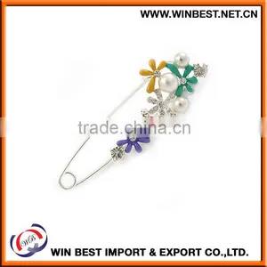Hot Selling 2015 Costume Jewellery Trendy Brooches, Fancy Safety Pins thumbnail-2