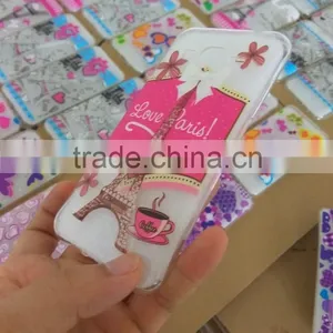 Printed Drop Of Glue 3D Clear Soft Silicon TPU Gel Phone Case Cover for Alcatel thumbnail-1