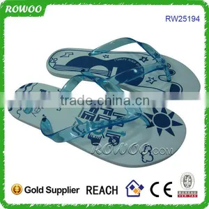 Custom Design Slippers Clear Flip Flops Printed Hotel Slipper thumbnail-5