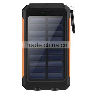 New Products 2016 8000mah Mobile Solar Charger Waterproof Power Bank With Compass thumbnail-2