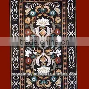 Beautiful Marble Inlay Dining Table Top, Marble Inlay Table Top thumbnail-1