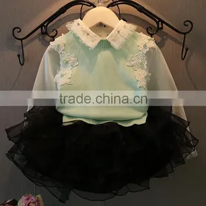 2016 Fashion Low Price Flower Low MOQ European Style Baby Hand Made Sweaters thumbnail-6