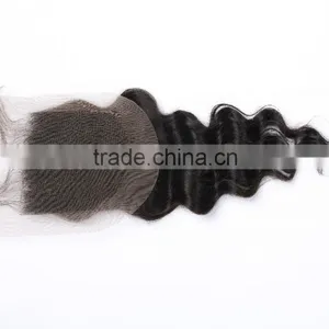 7a Peruvian Deep Wave Closure 4*4 Deep Curly Peruvian Virgin Hair Closure Cheap Wet And Wavy Human Hair Closure Piece thumbnail-6