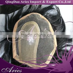 Custom 100% Human Hair System for Men Toupee Hairpiece Lace Black Brown Blonde thumbnail-1