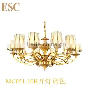 Europe Royal Style Classical Full Copper Baccarat Luxury Decorative Lighting Hotel Chandelier For Wall Light 116-2W thumbnail-6