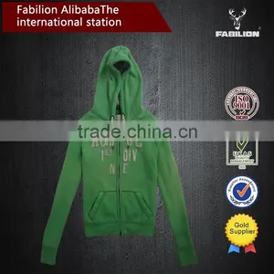 Freshing Green Girl's Longsleeves Cheap Hooded Sweatshirts Hoodie Wholesale thumbnail-1