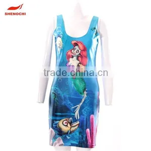 Hot Selling Special Sublimation Printing Fashion Latest Women Dress thumbnail-4