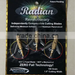 Arrow Dynamic Solutions New Radian 100 Grain Broadheads,Good Quality thumbnail-1