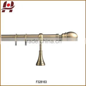 F328163-metal Iron Aluminium Stainless Steel Brass Plated Plain Twisted Extensible Telescopic Window Curtain Poles Rods Pipes thumbnail-1