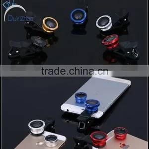 3 in 1 Mobile Phone Wide-angel Supper Macro Fisheye Lens for Cell Phone Camera Lens thumbnail-1