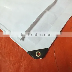CHINA TARPAULIN FOR COVER TRUCK/EQUIPMENT /BOAT OUTDOOR USE HEAT-SEAL WELDING 14X14M MESH TRIANGLE PLASTIC CORNER CHINA SUPPLIER thumbnail-1