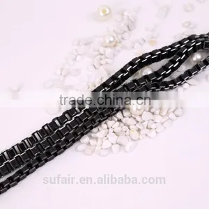2016 High Quality Aluminum, Brass, Stainless Steel Box Chain For Body Chain Fewelry thumbnail-2