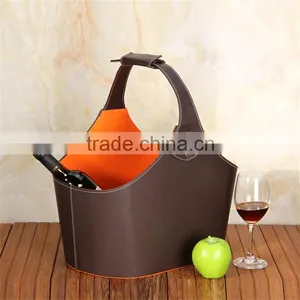Upscale Storage Basket Hotel Gift Basket Wholesale Shopping Mid Autumn Festival Gift Basket Gift Packaging Leather Creative thumbnail-3