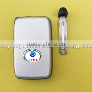 Uncut Valet Key 3 Buttons Smart Card Key Fob for Toyota Highlander RAV4 Car thumbnail-3